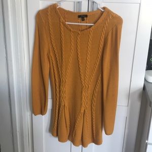 3/4 length sleeve mustard sweater size M